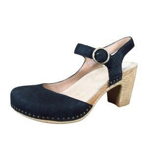 Dansko Taytum Women Slingback Clog Size 36 Casual Dress Comfort Black Leather